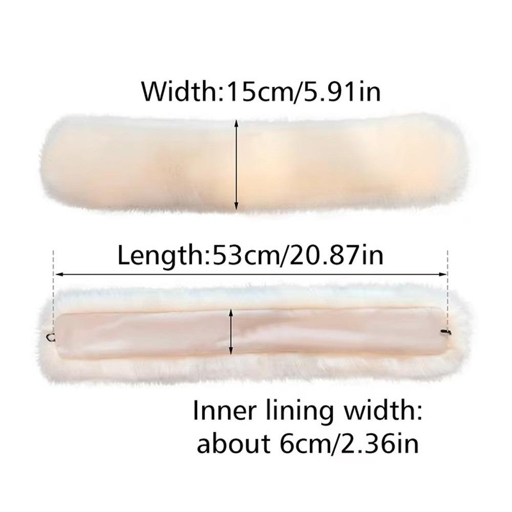 Soft Plush Texture Neck Scarf Solid Neck Wrap New Plush Neck Muffler Winter Accessory