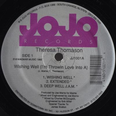 12inch Record THERESA THOMASON - Wishing Well (I'm Throwin Love Into JJ1001 JoJo Records 1992 US Dance & Electronica Used