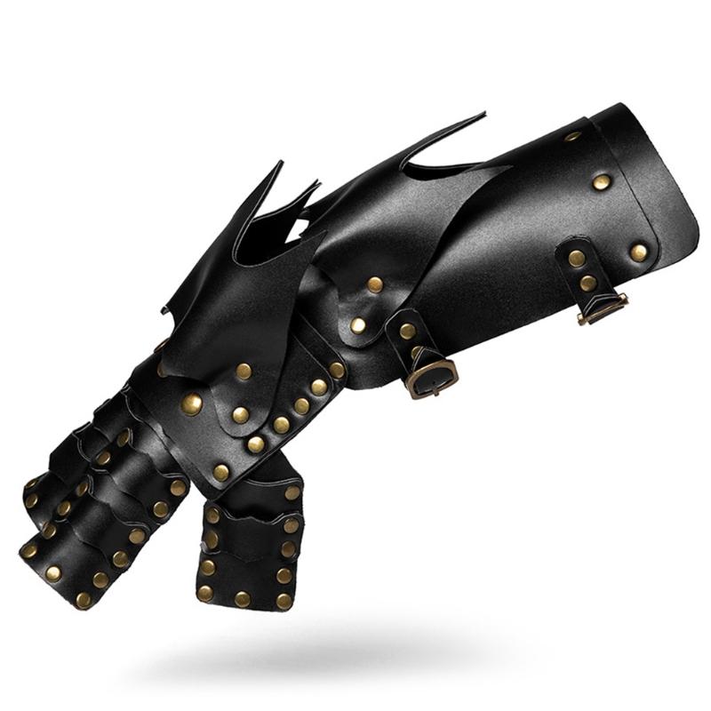 Mechanische Handschuhe Vintage Verzierungen Rechte Hand Handschuhe Steampunk Lederhandschuhe Halloween Cosplay Party Requisiten