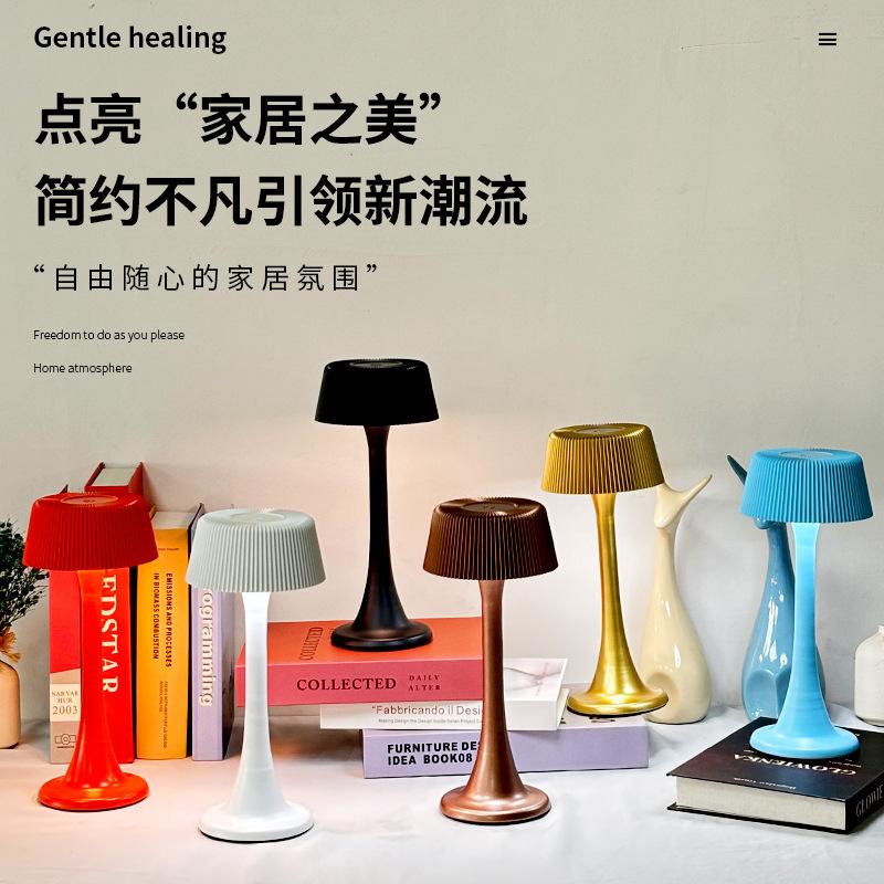 New High-footed Desk Lamp, I-shaped Lamp, Bar Clear Bar, Cafe Atmosphere Lamp, Bedside Ornament, Night Light.