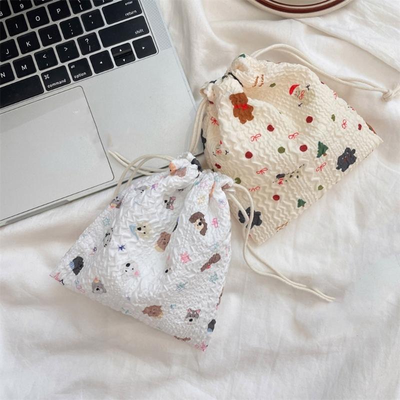 Wiederverwendbarer Polyester-Kordelzugbeutel Aufbewahrung Organisiert Für Beauty-Tools Schmuck Praktische Reise-Accessoires Beutel