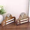1Pc Rustic Wooden Wifi Password Sign Minimalist Durable Wall-Mounted Wireless Network Indicator Plaque Home Decoration