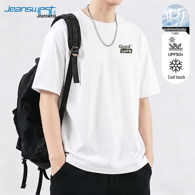 

Jeanswest Men s Ice Silk Breathable Short Sleeve T-Shirt 2XL