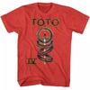 Toto IV Album Cover Red 1 Sided Cotton T Shirt Full Size S-5XL Unisex T-Shirt