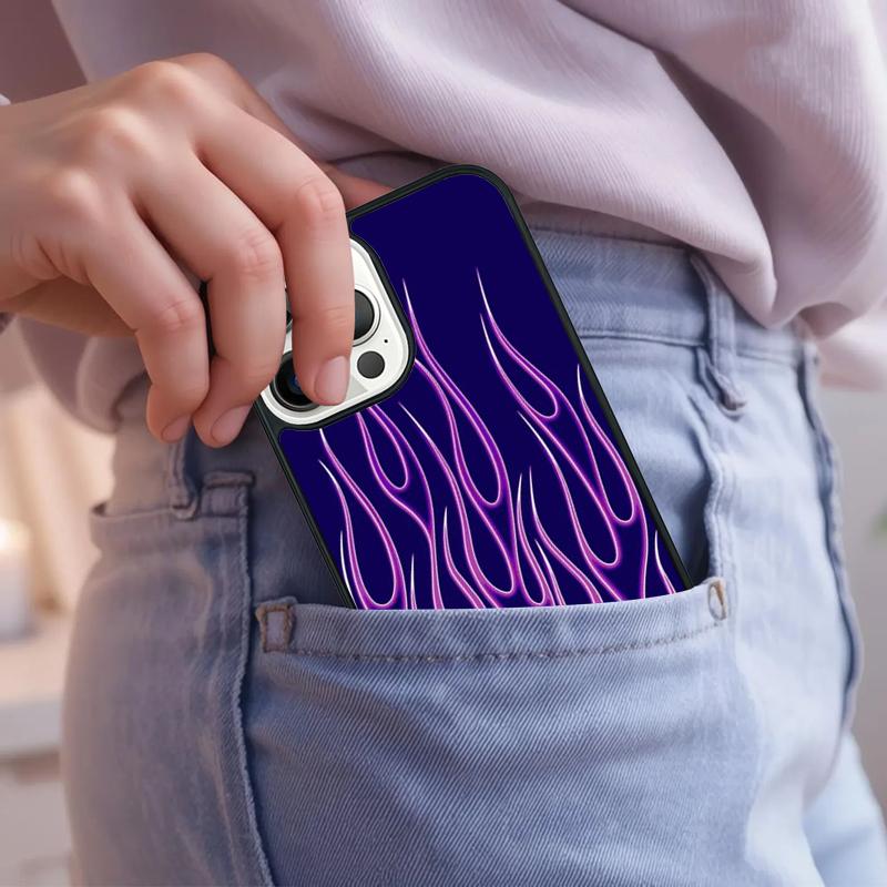 Fashion Flame Pattern Phone Case For iPhone 17 Air 15 16e 14 13 Pro Max Coque 12 11 Pro Max PLUS cover