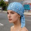 Turban Cap Cooling Hat Paisley Pattern Elastic Fit Adjustable Straps Retro Bandana Headscarf Breathable Sweat-Wicking Fabric Outdoor Cycling