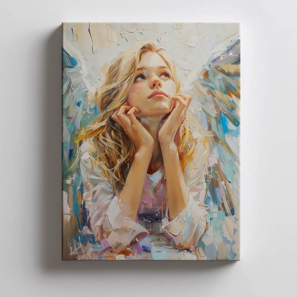 Plakat Niebiańskie Refleksje Plakat Niebiańskie Refleksje, 30X40 Cm, Rama Aluminiowa Złota, Papier Matowy 230 Gsm