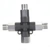1 8 Three Way Adjustable Metal Air Hose Splitter Airbrush Fitting Connecting Accessories