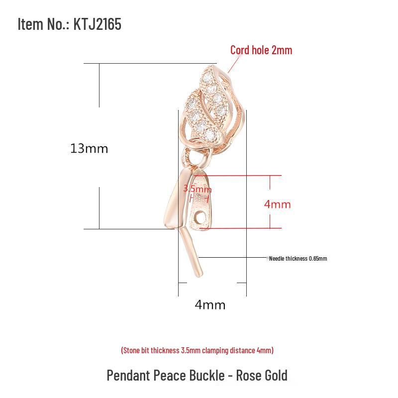 

Sterling Silver S925 Pendant Buckle Necklace Clasp for Jade Crystal Accessories 925 Silver