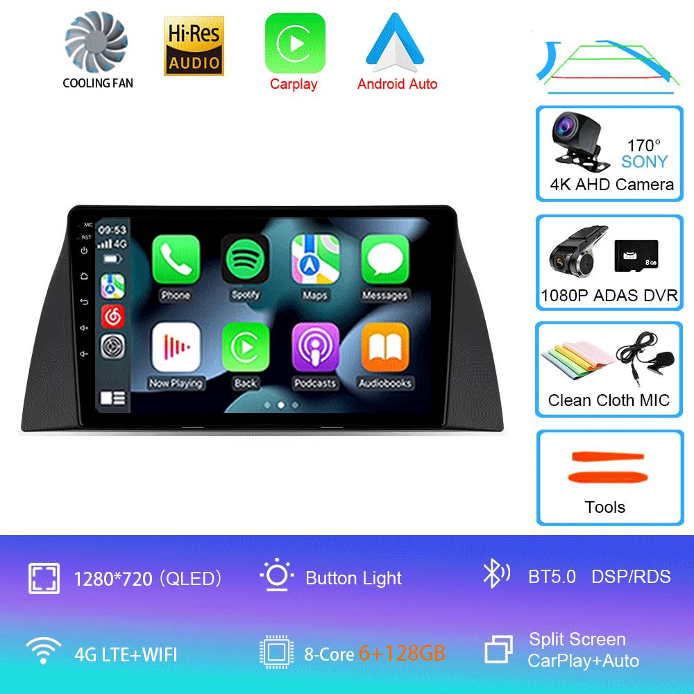 Car Radio Android 14 Wireless Carplay Auto For Chery Tiggo T11 2005-2020 Multimedia Video Player Navigation GPS WIFI 4G Stereo