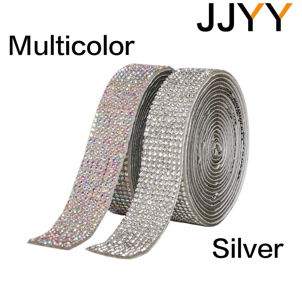 1 Roll Shining Rhinestone Sticker Self Adhesive Diamond Sticker DIY Decorative Stickers 4 8 10 14 Rows for Crafts Scrapbooking