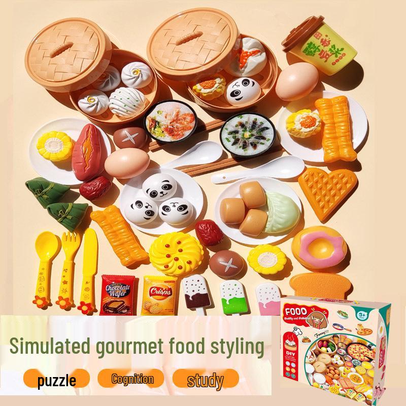 Children's BBQ Playset: Western Kitchen Simulation Food Toys