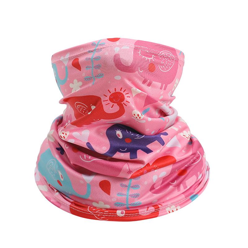Dziecięcy Lodowy Chustogrzbiet Lato Dzieci Twarz Szyja Osłona Przeciwsłoneczna Kołnierz Gaiter Bandana Szalik Pyłoszczelny Sporty Zewnętrzne Nakrycie Głowy Szaliki
