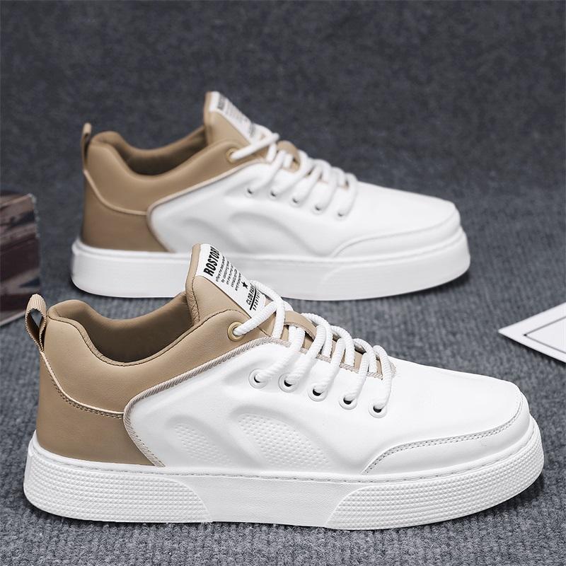 Herbst Freizeit Niedrige Schnürschuhe Weiche Sohle Leichte Kleine Weiße Board-Schuhe Schnürung Sportlich Persönlichkeit