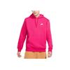 Nike Sportbekleidung Club Fleece Pullover Hoodie Herren Hoodies Himbeere BV2655-615