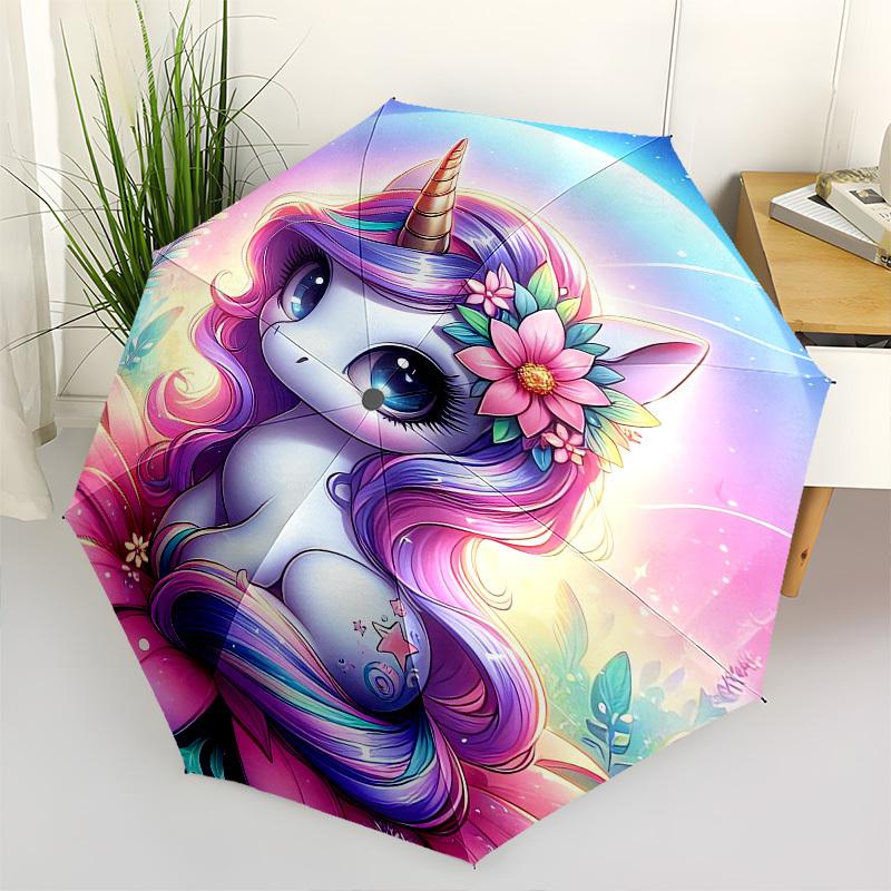 

Unicorn Fantasy- Automatic Umbrella,Suitable for Men and Women, Outdoor Accessories, Suitable for Birthdays 0971b