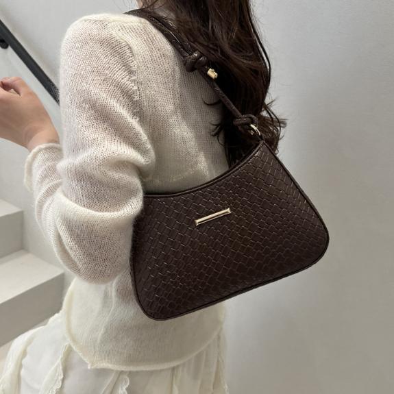 New Commuting Solid Color Armpit Bag Crossbody Bag Simple and Fashionable Shoulder Bag Temperament Women's Handbag