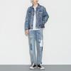 Lee Washed Single Button Loose Denim Jacket Men jackets Light-Blue LMT001517100274-A00581