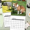 Durable Coil Binding Calendar 2027 Pooping Dogs Square Wall Calendar, Funny Dog Theme 12 Month Hanging Monthly Planner for Home Office, White Elephant