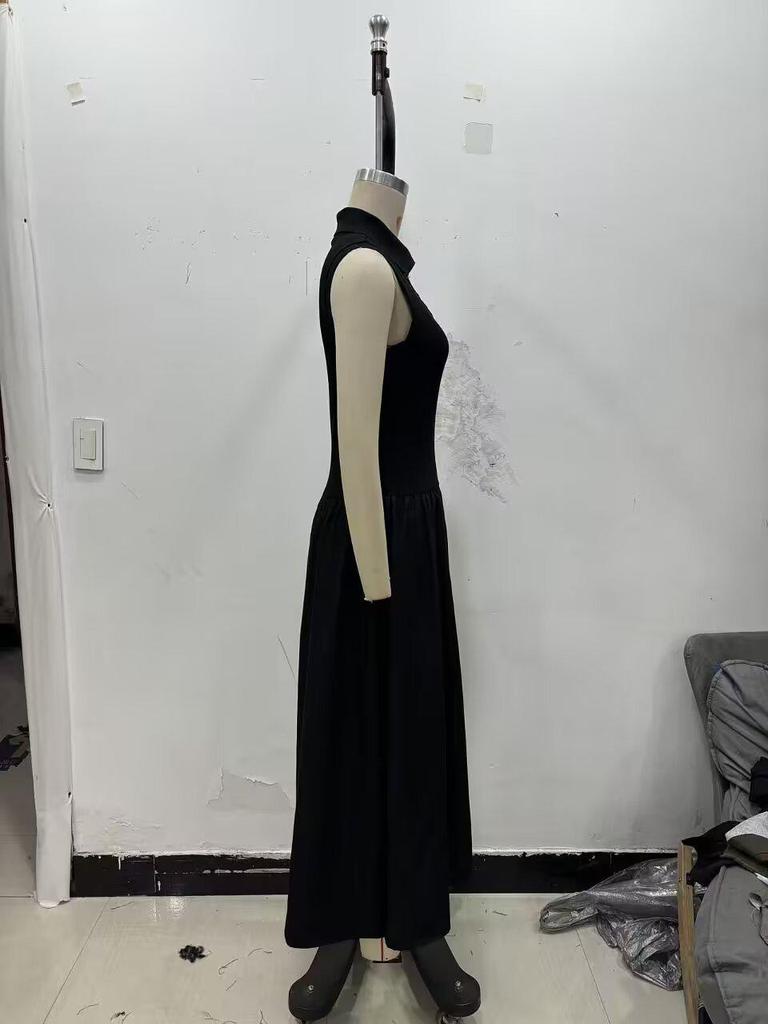 Sommer 2026 Europäisches Amerikanisches Lässiges Schlankmachendes Patchwork-Kleid - Damenmode M190435