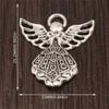 18/48Pcs/Lot Silvery Angel Pendants for Handmade DIY Earrings Necklaces Bracelets Decorative Jewelry Making Materials
