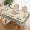 Spring And Summer Floral Tablecloths, Vintage Elegant Pink Rose Floral Designs, Spring And Summer Decorative Tablecloths