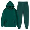 Einfarbig Hoodie Set Tasche Langarm Frauen Hoodie Herbst Casual Jogger Anzug Trainingsanzug Sweatshirt Frau Pullover Chandals Hombre