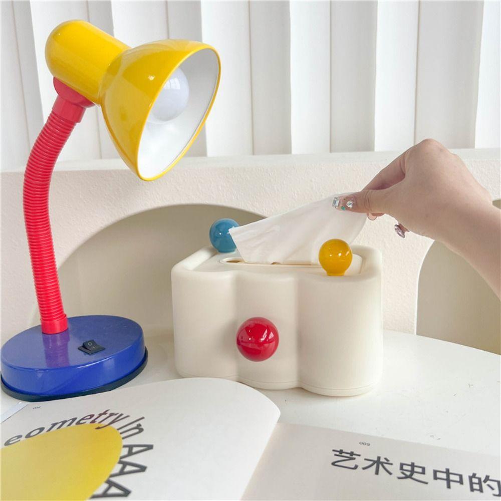 

Dustproof Creative Cream Color Napkin Box Plastic Cream Napkin Box Dining Room Bathroom