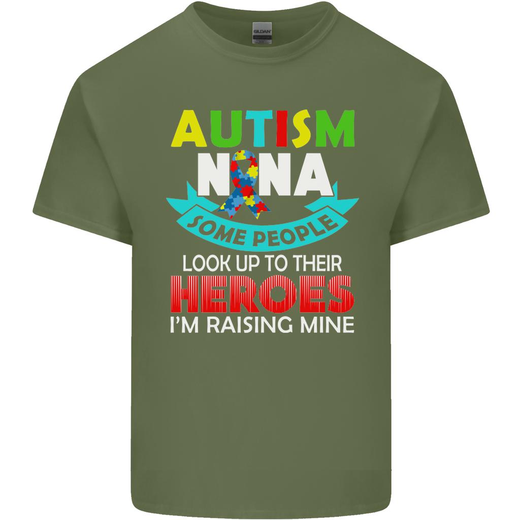 Autism Nana Grandparents Autistic ASD Unisexs Light Cotton TShirt