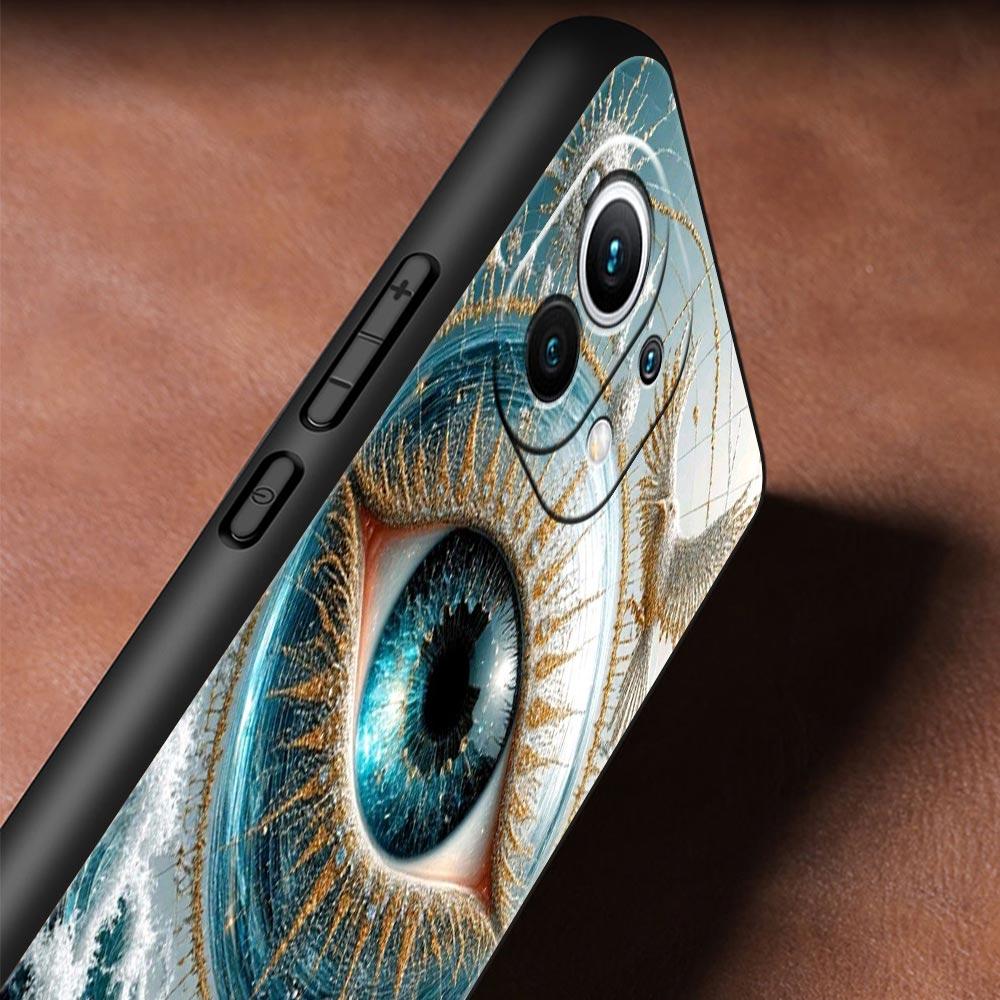Fashion Eyelashes Eyes Phone Case Cover for Xiaomi Mi 17 15 14 13 12 11 Ultra 15T 14T 13T 12T 11T Pro Lite 5G Soft TPU Shell Bag