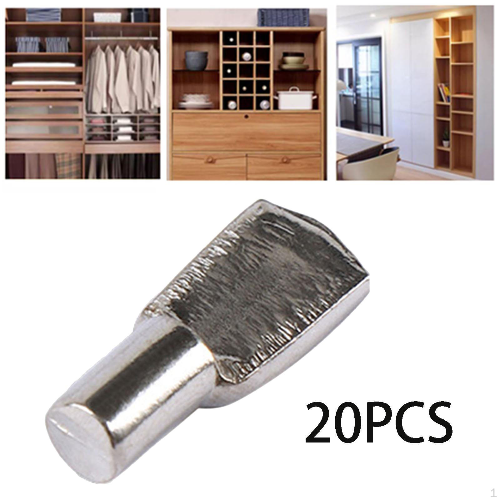 

20 шт. колышки для кронштейнов для полок, металлические штифты для кронштейнов для шкафа, дома, L Shaped Support Pin