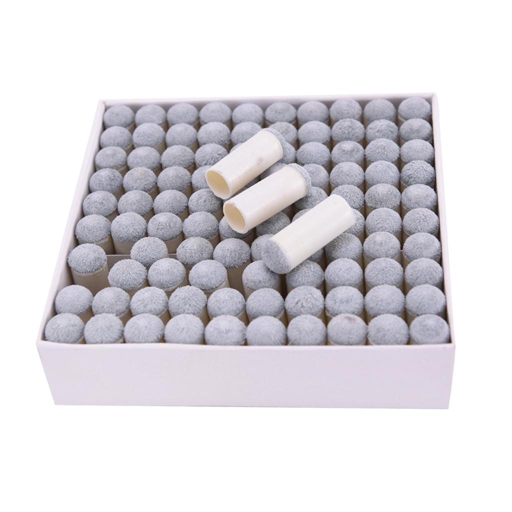 100 Pieces Replacement Tips Pool s Slip / Tips Pool Cue Accessories 10mm