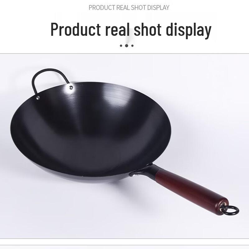 Longzhenchu Unbeschichteter nitrierter Eisenwok