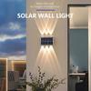 IP65 Waterproof 4/6/8 LED Solar Light Up and Down Fence Solar Lamp Modern Solar Wall Lamp  Porch