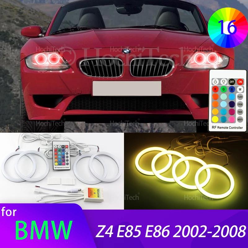 For BMW Z4 E85 E86 2002-2008 Car Accessories High Quality 16-Color Ultra Bright RGB Cotton LED Angel Eye Rings Daytime Light