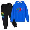 2-13 Anni Bambini e Bambine Abbigliamento Semplice Autunno Primavera 2 Pezzi Felpa+Pantaloni Stampa Lettere Tute Bambini Casual Set
