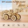 3D Wooden Puzzle for Adults Bulldozer Model Kit Educational STEM Toy Mechanical Engineering DIY Models Gift for Kids Birthday