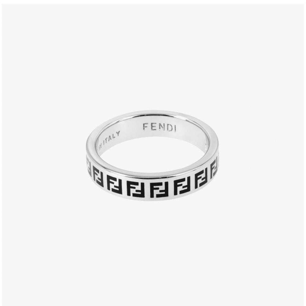 Fendi Women S Forever Ff Logo Ring 7ak016 B09 F0vd1