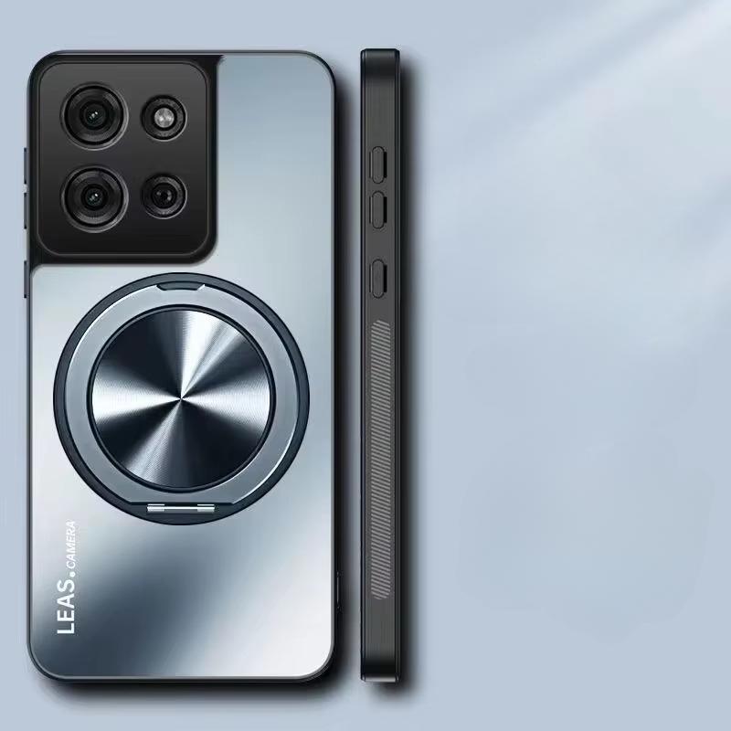 

Чехол-подставка с магнитным кольцом для Moto Edge 60 Fusion 60pro 60S для Motorola Edge 50 Neo 50pro Матовый бампер Противоударный чехол Матовая накладка Motorola Edge 60 Fusion синий