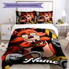 3pcs Custom Name Five Nights At Freddy's Bedding Set Duvet Cover Closure Includes 1 Duvet Cover & 2 Pillowcases for All Seasons Bedroom Decor