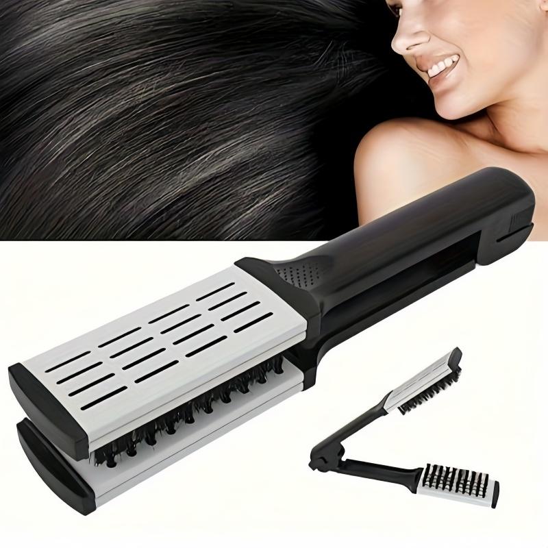 

1 шт. V-образная расческа-зажим для выпрямления волос, расческа-зажим для прямых волос, расческа со щетиной, зажим для волос, парикмахерская расческа