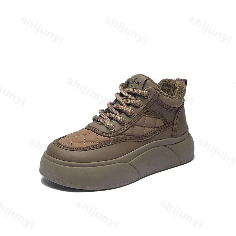 Thickened Fleece-lined Women's Winter New Snow Boots Waterproof Non-slip Warm Footwear High-top Cotton Shoes Sports Casual Shoes