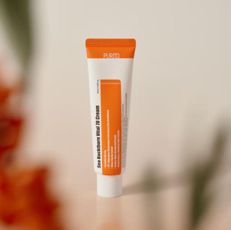 Purito Sanddorn Vital 70 Creme 50ml – Tief nährende Feuchtigkeitspflege mit Antioxidantien