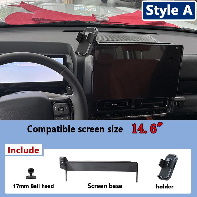 Car Phone Holder For Haval H9 2024 2025 2026 360° Rotating Screen Navigation Bracket Stand Mobile Support Magsafe Accessories
