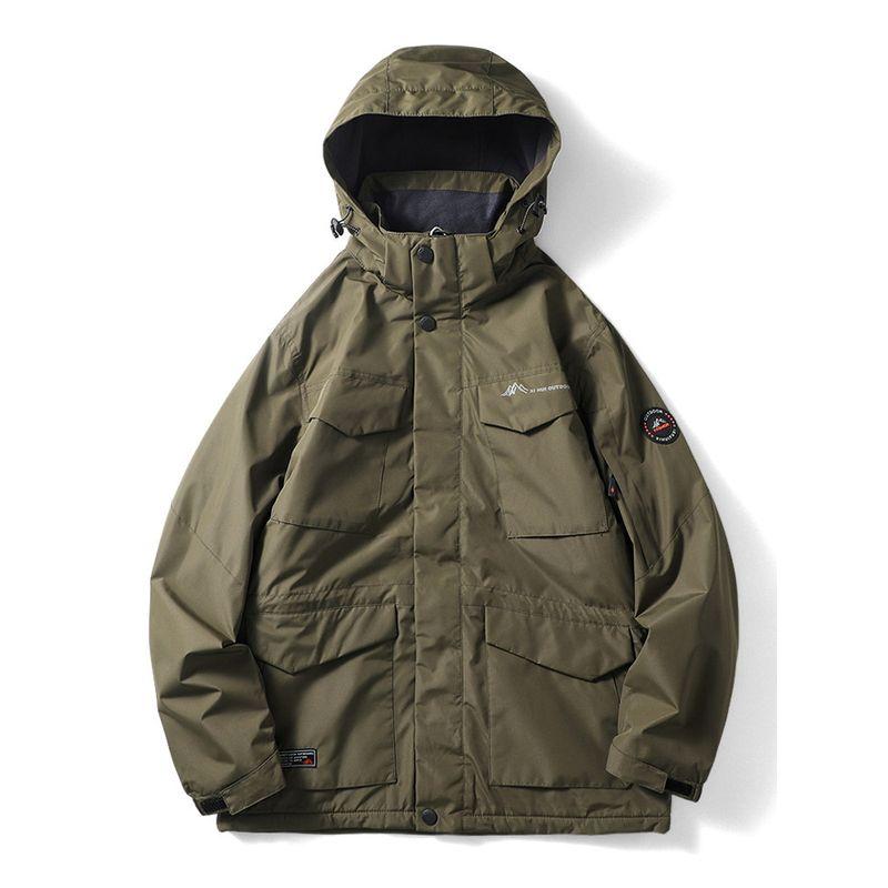 American M65 Safari Jacket Jacket Trench Coat Men's Fall/Winter Fleece-lined Padded Overalls Jacket Export Cattle Goods Shell Jacket