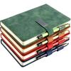 A5 Size Business Notebook with 80g Beige Paper Lined Magnetic Buckle Hard Leather Cover Diary Journal in 6 Designs to Choose