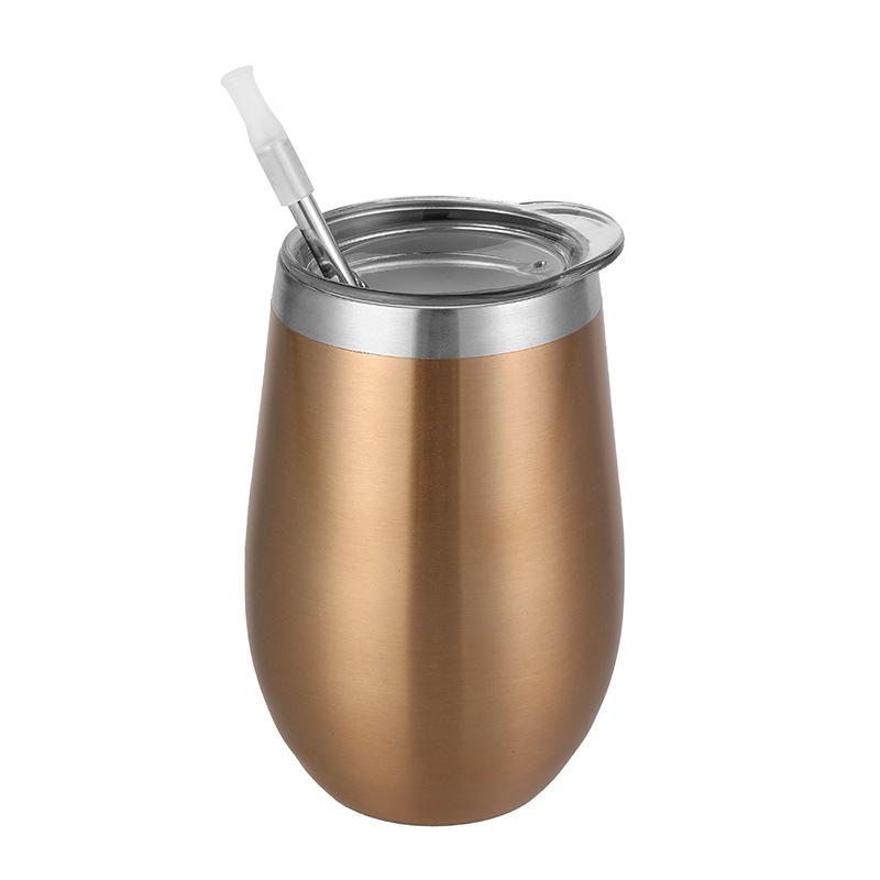 1pc Sublimation Wine Tumblers Blanks Straight Stainless Steel Insulated Mug Sublimation Cups Mugs For Full Wrap Heat Transfer Wi