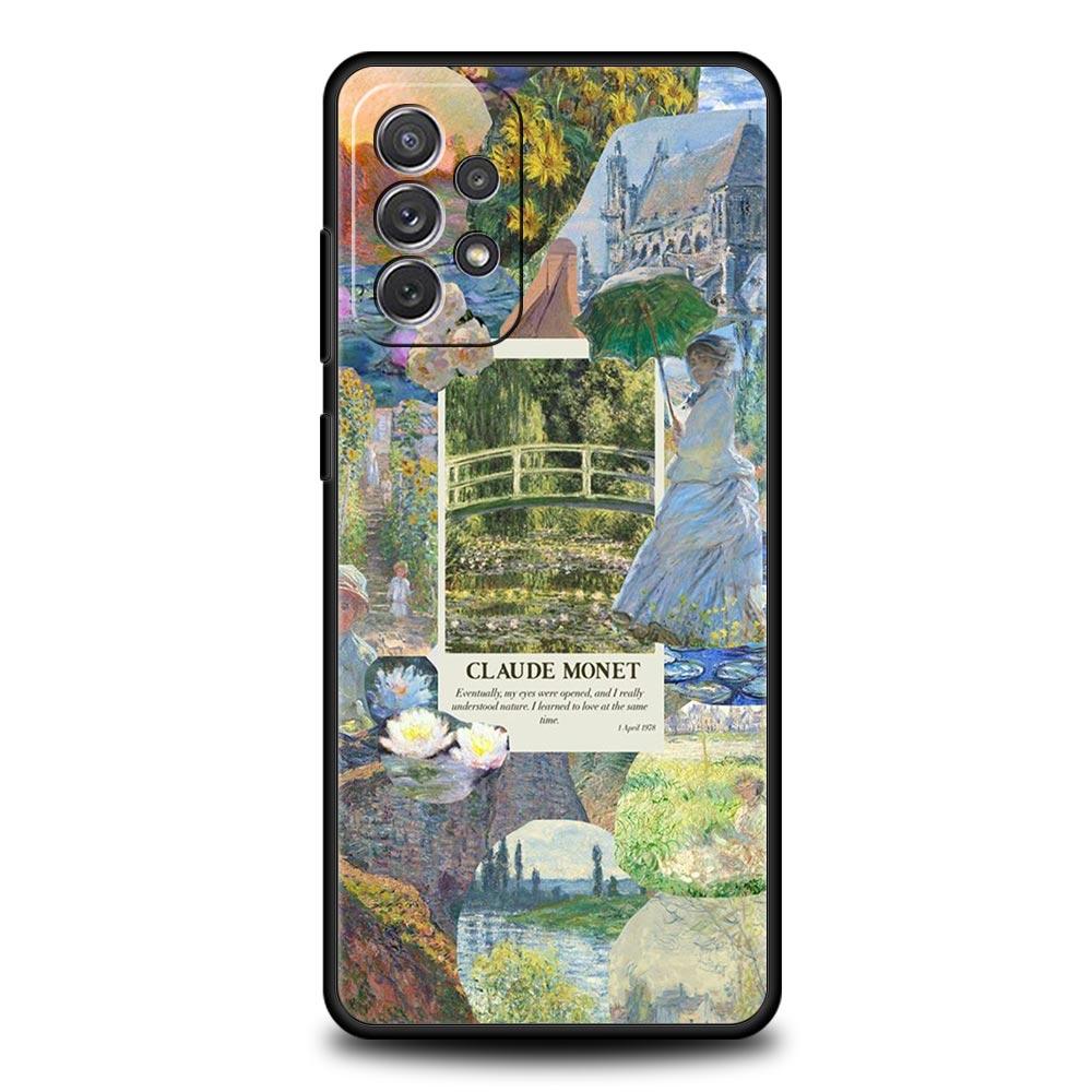 Claude Monet Art Phone Case for Samsung A51 A71 A21S A12 A11 A15 A25 A31 A41 A52 A32 A23 A33 A53 A73 A03S A05S A13 5G A72 Cover