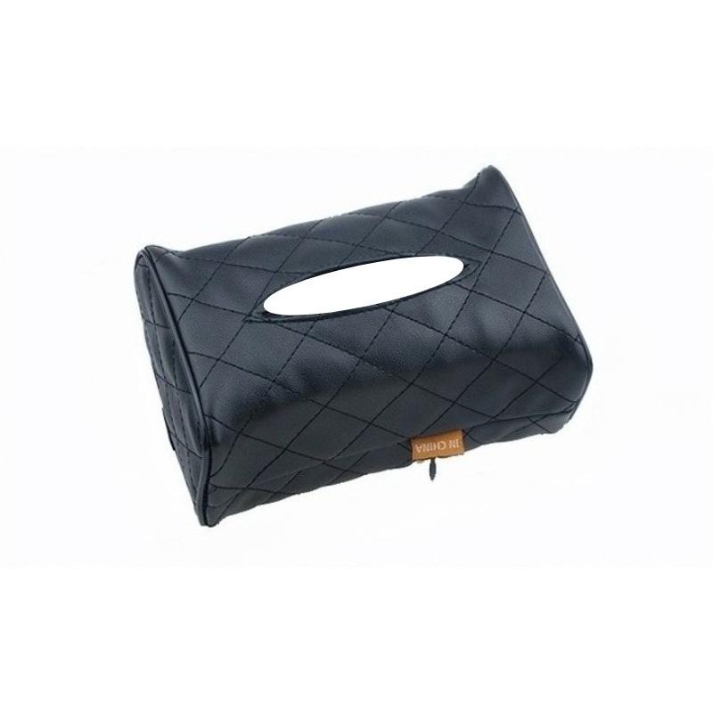 Держатель для салфеток в машине Подвесной бокс для салфеток/салфеток с фиксирующим ремешком на козырек сиденья спинку подлокотник Боксы Чехол для хранения салфеток