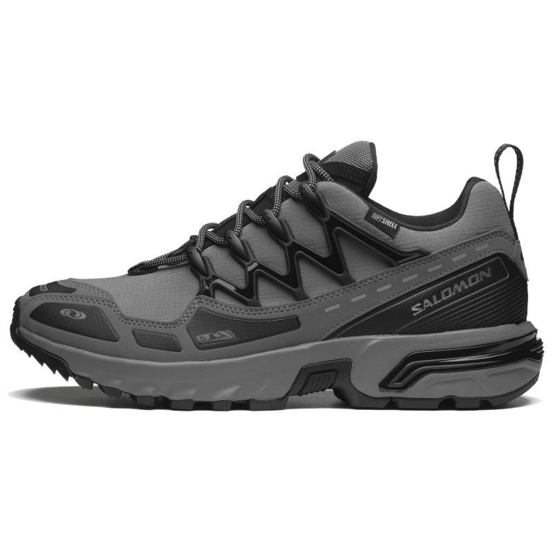 SALOMON ACS + CSWP Cushioned Anti-Slip And Wear-Resistant Lightweight Low-Top Running Shoes Unisex Stone Gray Sneakers 475958
